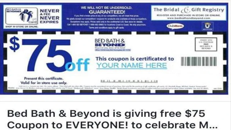5. Follow Bed Bath And Beyond On Social Media