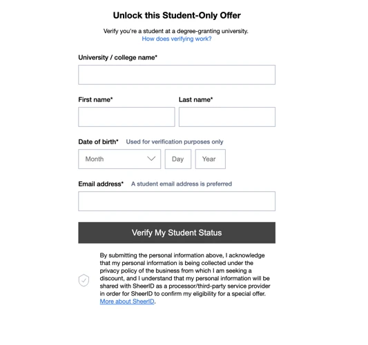 Other Ways To Verify Student Status